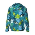 thumbnail image 2 of Picia Shark And Leaves Women's Men's UPF 50+ Sun Protection Hoodie Shirt Long Sleeve SPF Fishing Outdoor UV Hiking Lightweight Shirts-3X-Large, 2 of 9