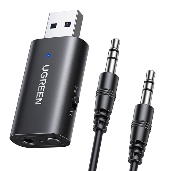 UGREEN Bluetooth Adapter, 2 in 1  Audio Receiver and Transmitter for TV, Home Stereo, Headphones