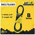 thumbnail image 2 of HERO® 5/8 inch x 68 inch Aramid Kevlar Lawn Mower Belt Replacement For Reference B65 5L680, 2 of 2