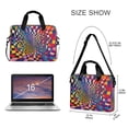 thumbnail image 3 of FORMRS 16" Laptop Bag Carrying Sleeve Case with Handle Travel Shoulder Briefcase, Colorful Wavy Plaid, 3 of 8