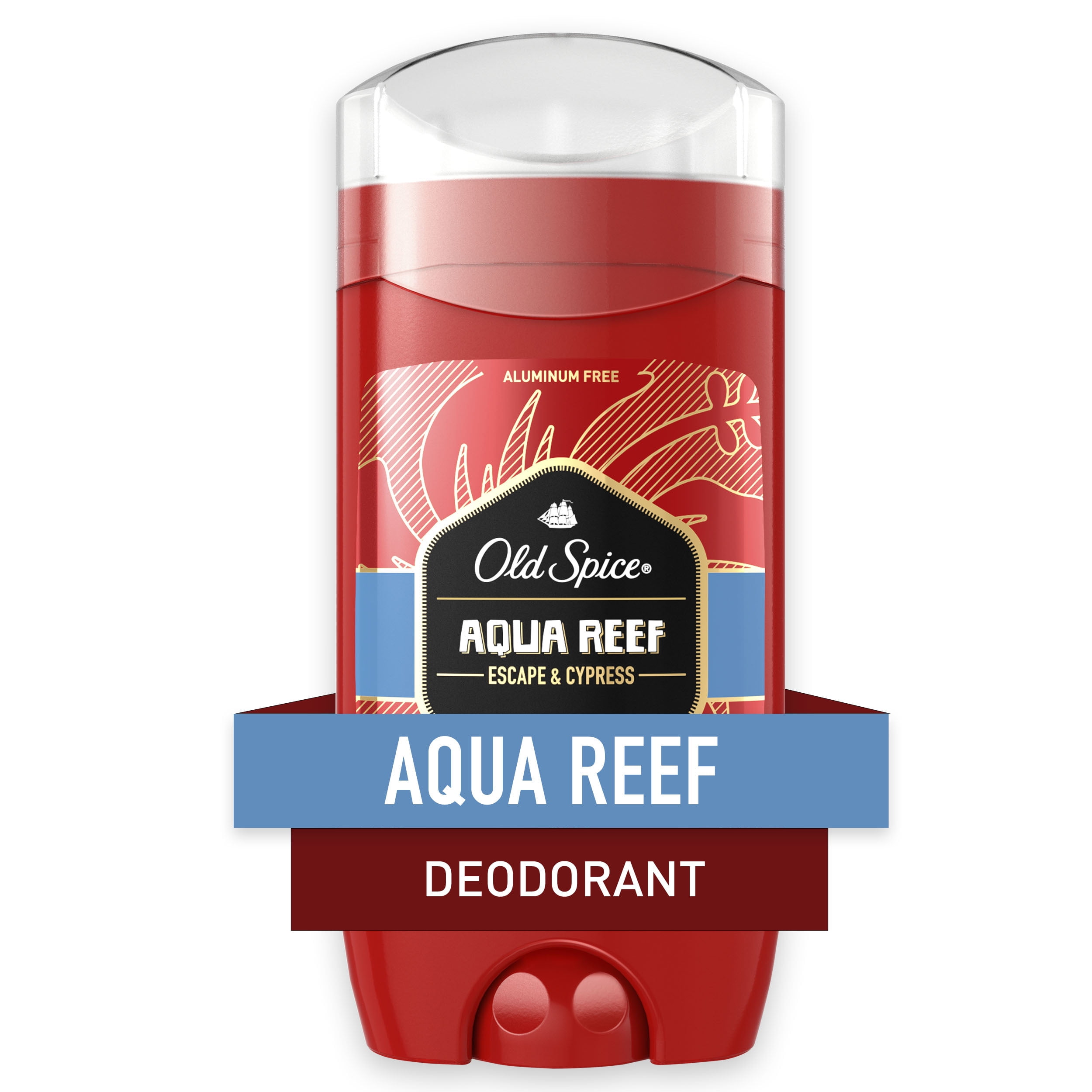 Old Spice Red Collection Deodorant for Men, Aqua Reef Scent, 3.0 oz