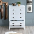 thumbnail image 3 of Vastcury Modern Vertical 5 Drawer White Dresser for Bedroom, Tall Chest of Drawers for Closet, Living Room, off White, 3 of 7