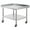 30 x 36 x 30 inches, variant on Stainless Steel Work Table, 30 x 36 x 30 Inch Commercial Food Prep Worktable with 4 Wheels, Casters, 3-Sided Backsplash Heavy Duty Prep Worktable, Metal Work Table for Restaurant Home Hotel