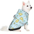 thumbnail image 2 of Goofa Cartoon Cat Pattern Small Dog Sweater Hoodies Pet Grey Hooded Soft Fleece Sweatshirts with Pocket Fall Winter Puppy Cat Sweaters Warm Clothes-X-Small, 2 of 8