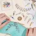 thumbnail image 5 of 22pcs Number Charms Knitting Stitch Marker with 2pcs Knitting Row Counter Chains Crochet Stitch Marker Locking Stitch Marker with Removable Lobster Claw Clasps for DIY Sewing Accessories for DIY, 5 of 6