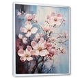 thumbnail image 2 of Designart "Dogwood Dream Pink and Grey Serenity" Floral & Botanical Floater Framed Wall Art Living Room, 2 of 7
