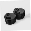 thumbnail image 4 of HEATSHAKING 4Pcs Round Black Rubber Drain Plug for Kayak Scupper 1.6*1.6*1.4in, 4 of 8