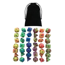 Lot de 12 dés D20 standard en 6 couleurs, dés de comptoir à 20 faces pour jeux de rôle RPG, MTG, DND, cartes de fête avec sac de rangement
