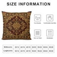 thumbnail image 5 of Nawypu  Rug Pillow Cover Vintage Retro Boho Pillow Case Bohemian Ornament Waist Lumbar Cotton Linen Throw Pillow case Cushion Cover for Sofa Home Decorative Oblong, 5 of 5