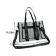 thumbnail image 3 of Bolsa de estadio de PVC transparente | Bolso de hombro sin olor para mujer | 34 x 26 x 15 cm | Para compras, viajes y playa | Apto para eventos y conciertos, 3 of 6