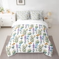 thumbnail image 2 of Homewish Teens Colorful Flowers Bedding Comforter Set 7 Pieces,Spring Garden Full Bedding Set Lightweight,Chic Floral Blossoms Fitted Sheet Flat Sheet,Ultra Soft Home Decor,Reversible, 2 of 8