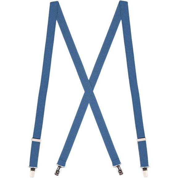 Suspender Store Children's Solid Color Suspenders - 1-Inch Wide Elastic - Sewn X-Back - Clip - Many Colors & 3 Sizes