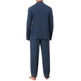 thumbnail image 3 of INSPIRAR CHIC Conjunto de Pijamas Casuales de 2 Piezas de Manga Larga de Color Sólido para Hombre M Azul Oscuro, 3 of 5