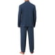 thumbnail image 3 of INSPIRAR CHIC Conjunto de Pijamas Casuales de 2 Piezas de Manga Larga de Color Sólido para Hombre M Azul Oscuro, 3 of 5