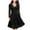 Black, variant on Women Gowns Patchwork Skull Lace Splicing Long Sleeve Vintage Party Dress Tops on