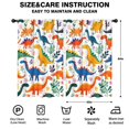 thumbnail image 2 of Blackout Kids Curtains,Cute Dinosaur Pattern Childrens Insulated Curtains Set Of 2,Bedroom Essentials,Toddler Room Decor 52x84in(132x213cm), 2 of 4