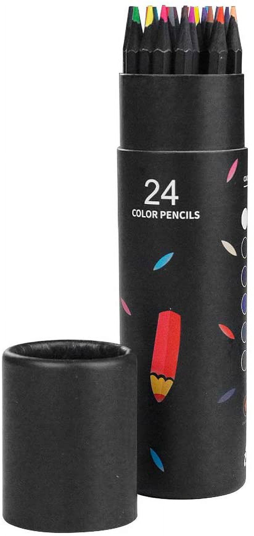 EZWORK Colored Pencils, 24 Color Coloring Pencils Set with Built-in  Sharpener, Presharpened Pencils with Storage Tube, Soft Core Art Drawing  Pencils