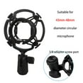 thumbnail image 2 of Microphone Shock Mount with Metal Tripod Stand – Universal Anti-Vibration Mic Holder for 42–46mm Condenser Microphones, Adjustable Desk Suspension for Recording, Streaming, Podcasting, 2 of 9