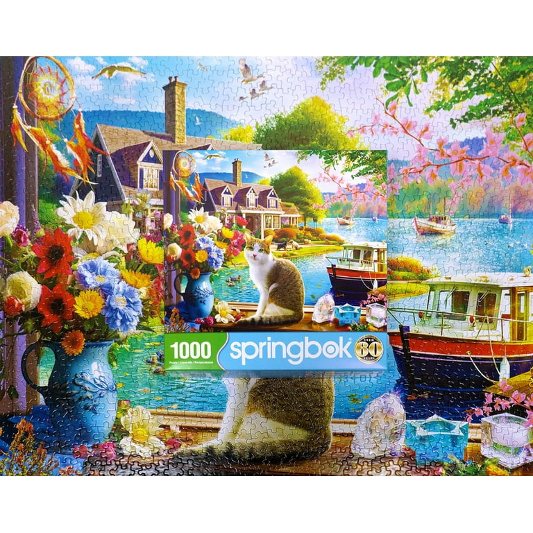Puzzle Springbok 1000 Pezzi Per Adulti - Scena Artigiano Con Corgi E