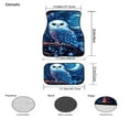 thumbnail image 7 of Renewold Blue Owl Starry Carpet Floor Mats for Car Sedan Truck SUV, All Weather Protection Car Mats Full Set with Non-Slip Rubber Backing Universal Fit, 7 of 7