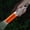 Orange, variant on DELESYS White Lasers Flashlight Rechargeable Outdoor Portable LED Flashlight Mini LED Outdoor Camping Hiking Flashlight Portable Charging Lighting, 6.9*0.98*0.98IN
