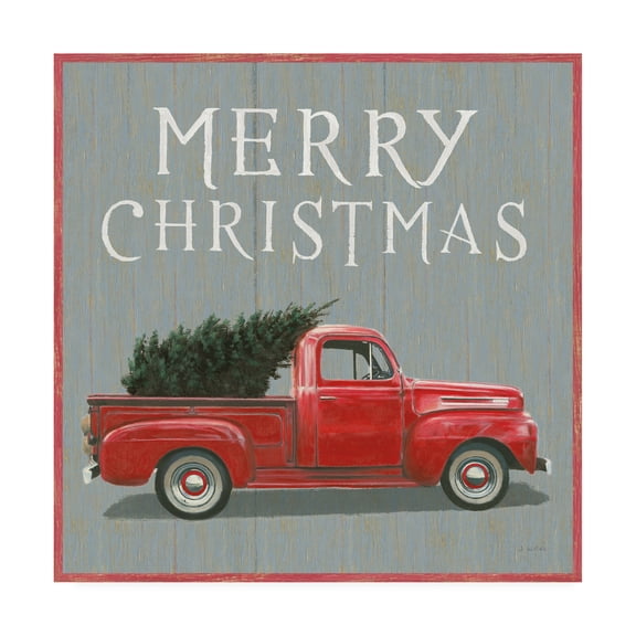 Trademark Fine Art 'Christmas Affinity XI Merry Christmas' Canvas Art by James Wiens
