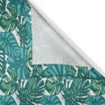 thumbnail image 3 of Ambesonne Exotic Kitchen Curtains, Jungle Foliage Tropic Leaves, 55"x39", Teal Dark Teal, 3 of 3