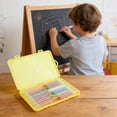 thumbnail image 6 of Washable Colored Chalk with Plastic Barrel – Dustless Blackboard and Sidewalk Chalk Set for , Indoor Outdoor Drawing and Writing, Includes Storage Case, 6 of 7