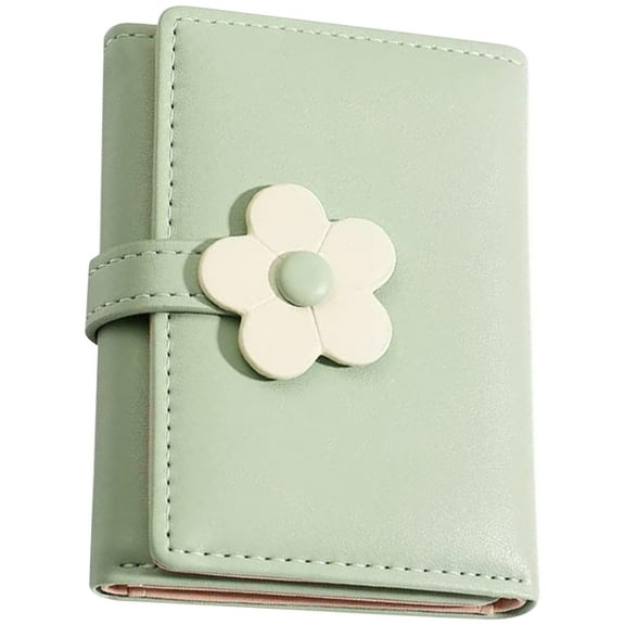 Portable PU Leather Card Holder Simple and Multi-functional Wallet for Girls Chic Money Purse