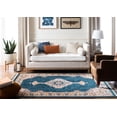 thumbnail image 3 of Safavieh Farmhouse Arline Southwestern Area Rug, Cream/Navy, 4' x 5'4", 3 of 11