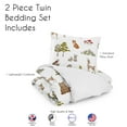 thumbnail image 4 of Sweet Jojo Designs Watercolor Woodland Forest Animals Twin Bed Comforter Bedding Set Boy Girl Gender Neutral Unisex, 4 of 5