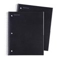 thumbnail image 2 of Mintra Office Durable Spiral Notebooks, 3 Subject (Black, Wide Ruled 2pk), 2 of 4