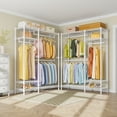 thumbnail image 7 of VIPEK V2 Garment Rack Metal Clothing Rack for Hanging Clothes, 45"Lx16.5"Wx76.4"H, Max Load 700LBS, White, 7 of 7