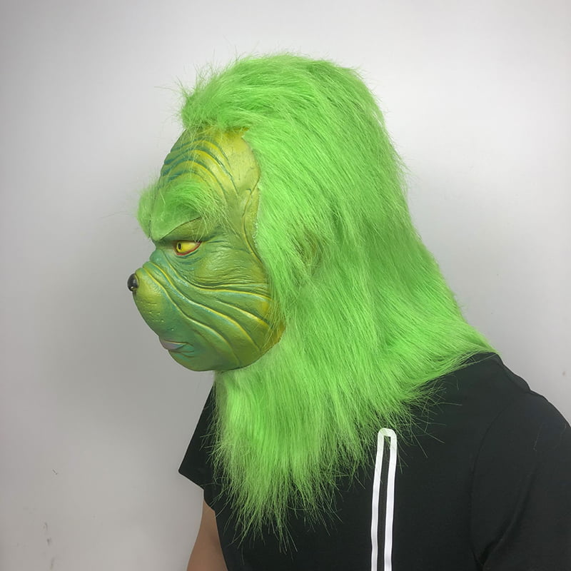 Grinch Mask How the Grinch Stole Christmas Mask Full Head Cosplay Helmet Gift 