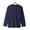 Navy, variant on AXXD Black Basic Sexy Shirts for Women Summer 2024 Long Sleeved Round Neck Loose Bottomed Classic Solid Color T-shirt Long Sleeved Round Neck Tops/Shirt