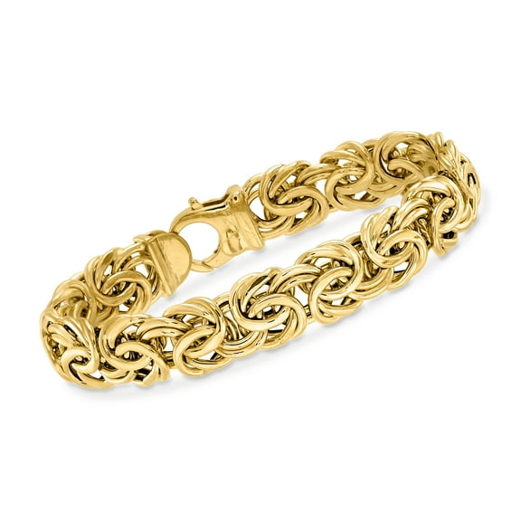 Ross-Simons 14kt Yellow Gold Byzantine Bracelet, Women's, Adult