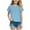 Sky Blue, variant on Akiihool Girl Shirts Girls' Casual Tees Breathable Kids Fashion (White,4-5 Years)