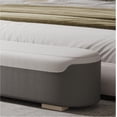 thumbnail image 3 of End of Bed Bench, Modern Upholstered Entry Bench, Leather Bedside Bench, Storage Bench, Bedroom Footstool (C, 150 * 40 * 45cm), 3 of 6