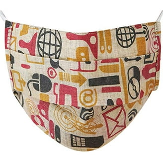 Mocozy 5-Pack Reusable Cotton Fabric Covers - 3-Layer Protective Design With Nose Clip