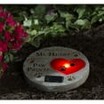 thumbnail image 3 of Evergreen Paved with Paw Prints Solar Garden Stone, 3 of 4