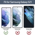 thumbnail image 2 of Vultic [3 Pack] Screen Protector for Samsung Galaxy S21 5G [Case Friendly], Tempered Glass Film Cover, 2 of 5