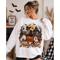 thumbnail image 2 of Halloween Sweatshirt, Cute Spooky Halloween Shirt, Witch Ghost Pumpkin Black Cat Crewneck, Halloween Graphic Sweatshirt, 2 of 7