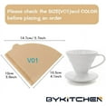 thumbnail image 2 of Small Coffee Filters, Size 01, Set of 200, Disposable Cone Coffee Filters Paper, Natural Paper Filters for Pour Over Coffee Dripper and Coffee Maker (1-2 Cup), 2 of 4