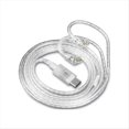 thumbnail image 3 of Cable de Auriculares Tipo C de 2 Chapado en Plata para ZS10 Pro, , ZSN PRO, ZSTX, AS10, Repuesto Original con Micrófono, 3 of 5