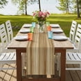 thumbnail image 4 of Table Runners 70 Inches Long Dress Scarves, Light Brown Wood Grain Farmhouse Coffee/Dining/Kitchen Table Decor, Holiday Table Runner, Western Farmhouse Barn Door 13x70 Inch, 4 of 9