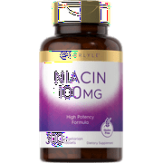 Niacin | 100mg | 300 Vegetarian Tablets | by Carlyle