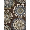 thumbnail image 2 of SAFAVIEH Veranda Axum Geometric Indoor/Outdoor Area Rug, 8' x 10', Chocolate/Blue, 2 of 7