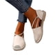 thumbnail image 1 of Sandalias de pescador con punta cerrada para mujer Zapatos planos sin cordones con tejido informal, 1 of 3
