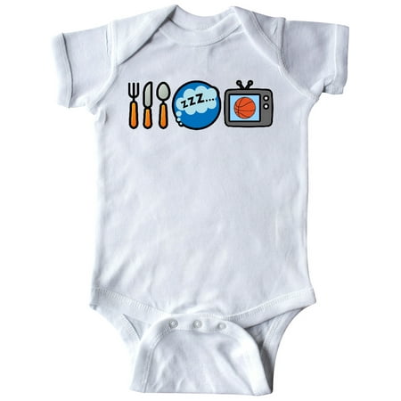 

Inktastic Eat Sleep Watch Basketball Gift Baby Boy Bodysuit