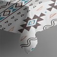thumbnail image 3 of Blue Geometric and Striped Pattern Rectangle Tablecloth 60"x84",Waterproof Polyester Rectangle Table Cloth, Wipeable Spillproof Polyester Tablecloth for Dining, Camping, Indoor and Outdoor, 3 of 5